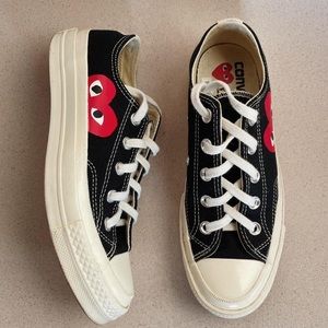Commes des garçons black lowtop Converse